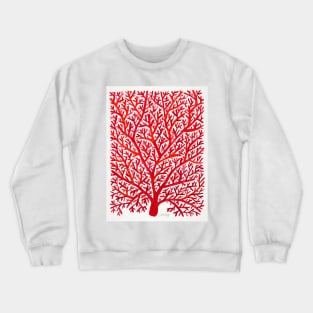 fan coral red Crewneck Sweatshirt